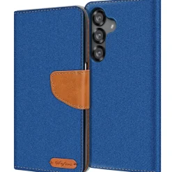 Samsung Galaxy S25 Plus - Jeanslook Klapphülle mit Kartenfach