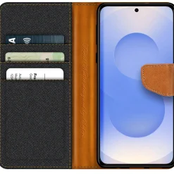 Samsung Galaxy S25 Plus - Jeanslook Klapphülle mit Kartenfach
