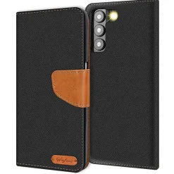 Samsung Galaxy S23 Plus - Jeanslook Klapphülle mit Kartenfach