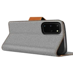 Samsung Galaxy S20 Plus - Jeanslook Klapphülle mit Kartenfach