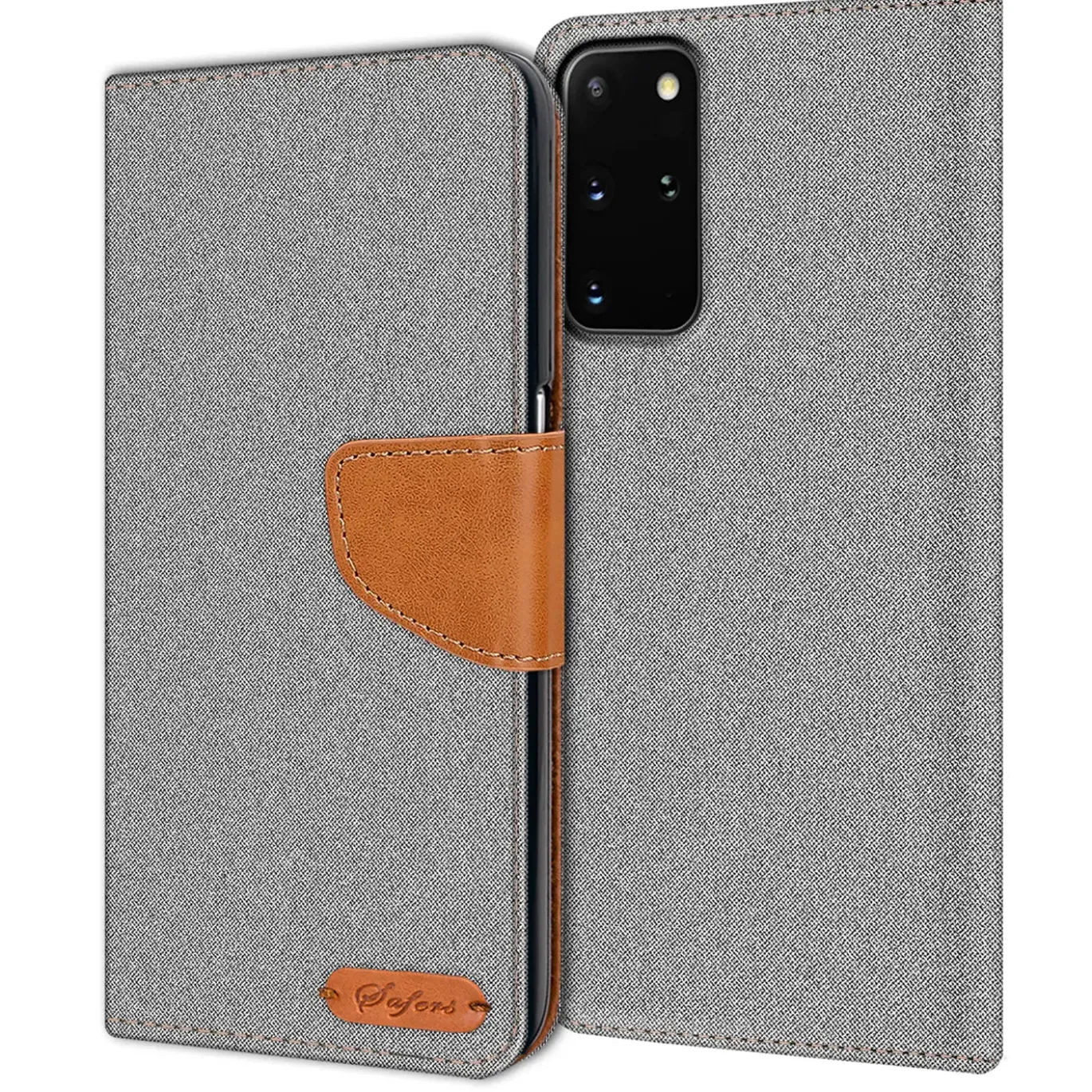 Samsung Galaxy S20 Plus - Jeanslook Klapphülle mit Kartenfach