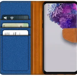 Samsung Galaxy S20 Plus - Jeanslook Klapphülle mit Kartenfach