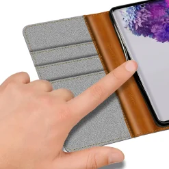 Samsung Galaxy S20 Plus - Jeanslook Klapphülle mit Kartenfach