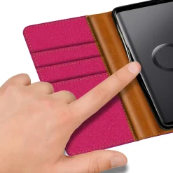 Samsung Galaxy S9 Plus - Jeanslook Klapphülle mit Kartenfach