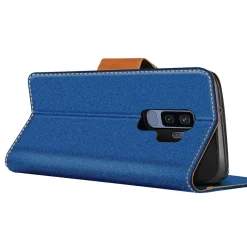 Samsung Galaxy S9 Plus - Jeanslook Klapphülle mit Kartenfach