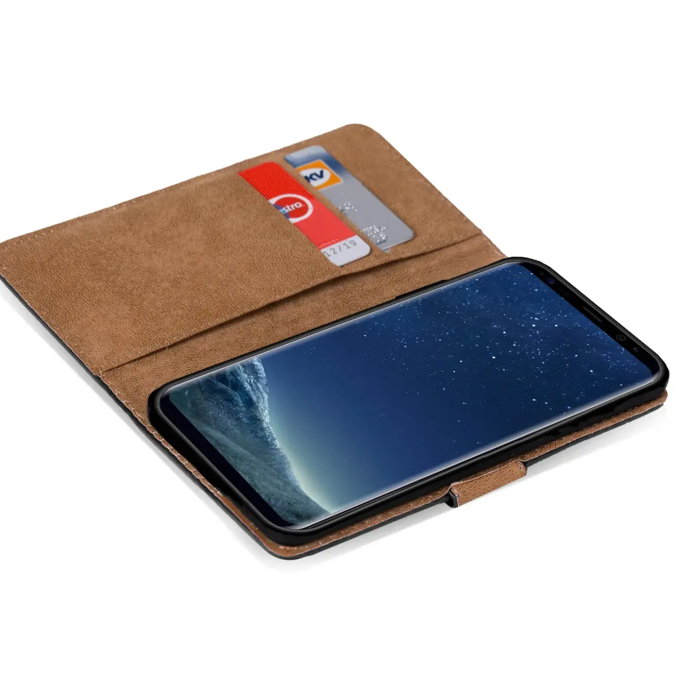 Samsung Galaxy S8 Plus - Klapphülle mit Kartenfächern