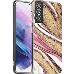 Samsung Galaxy S21 Plus - Marmor & Sand Design Hülle