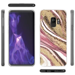 Samsung Galaxy S9 Plus - Marmor & Sand Design Hülle