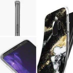 Samsung Galaxy S9 Plus - Marmor & Sand Design Hülle