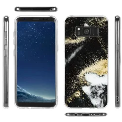 Samsung Galaxy S8 Plus - Marmor & Sand Design Hülle