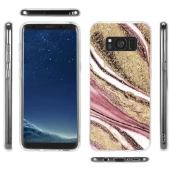 Samsung Galaxy S8 Plus - Marmor & Sand Design Hülle