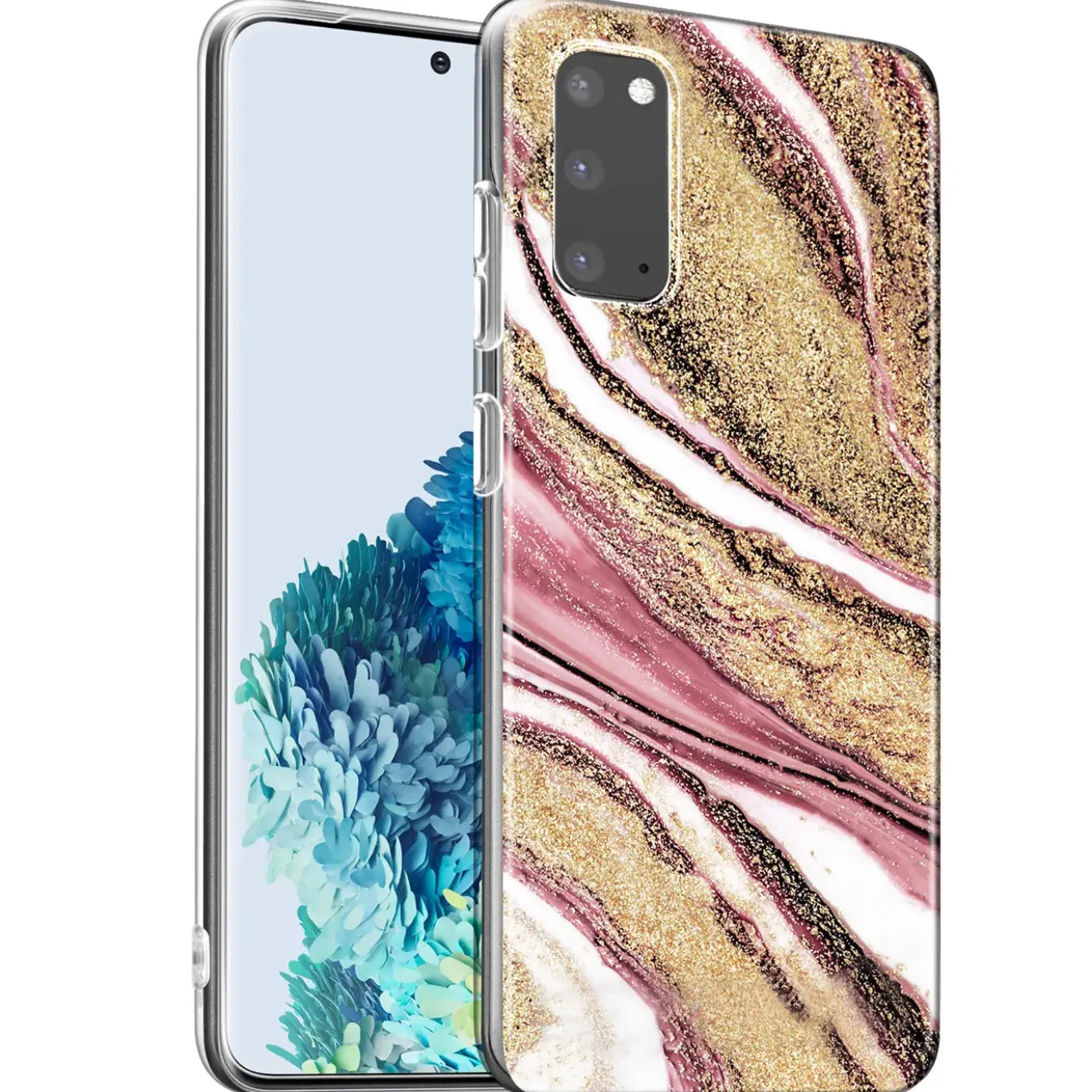 Samsung Galaxy S20 Plus - Marmor & Sand Design Hülle