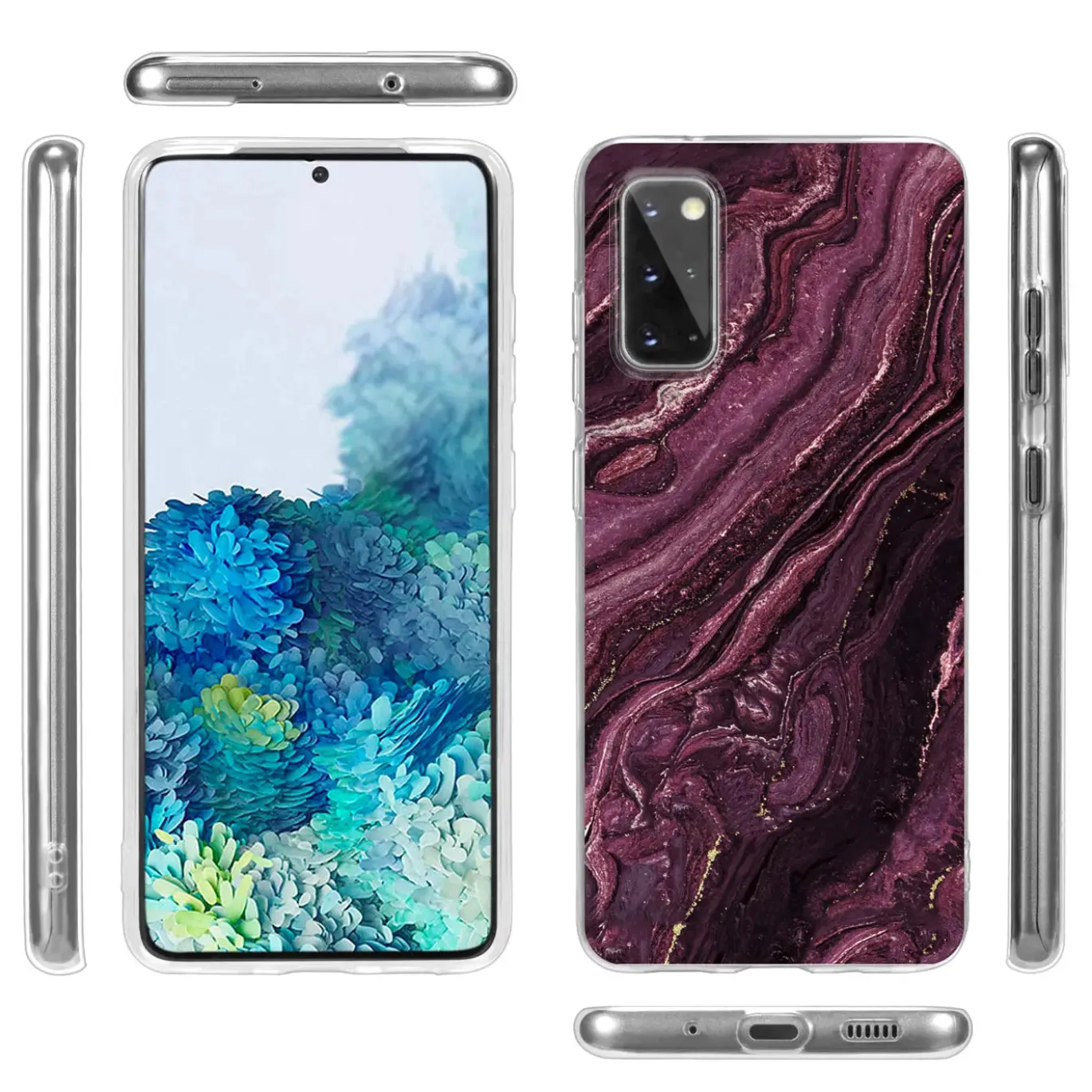 Samsung Galaxy S20 Plus - Marmor & Sand Design Hülle