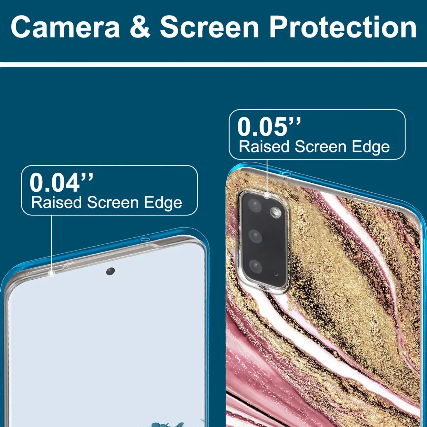 Samsung Galaxy S20 Plus - Marmor & Sand Design Hülle