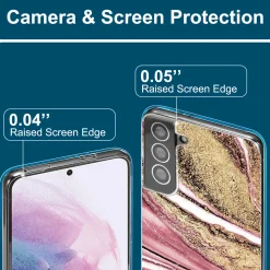 Samsung Galaxy S22 Plus - Marmor & Sand Design Hülle