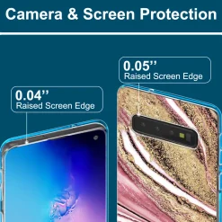 Samsung Galaxy S10 Plus - Marmor & Sand Design Hülle