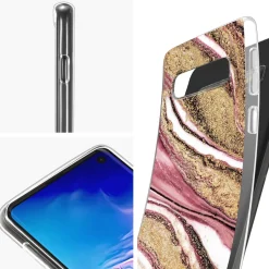 Samsung Galaxy S10 Plus - Marmor & Sand Design Hülle