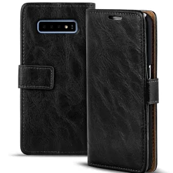 Samsung Galaxy S10 Plus - Retro Klapphülle mit Karten- & Geldfach