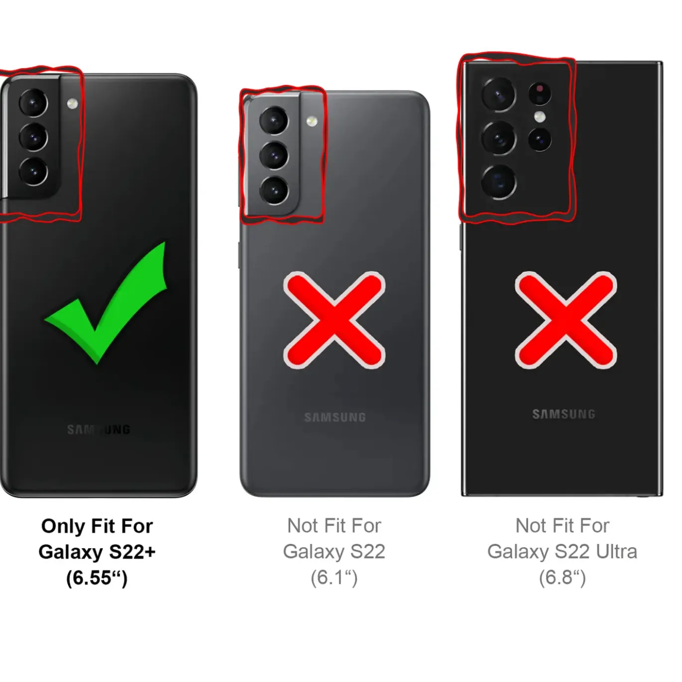Samsung Galaxy S22 Plus - Robuste Klapphülle mit RFID Block