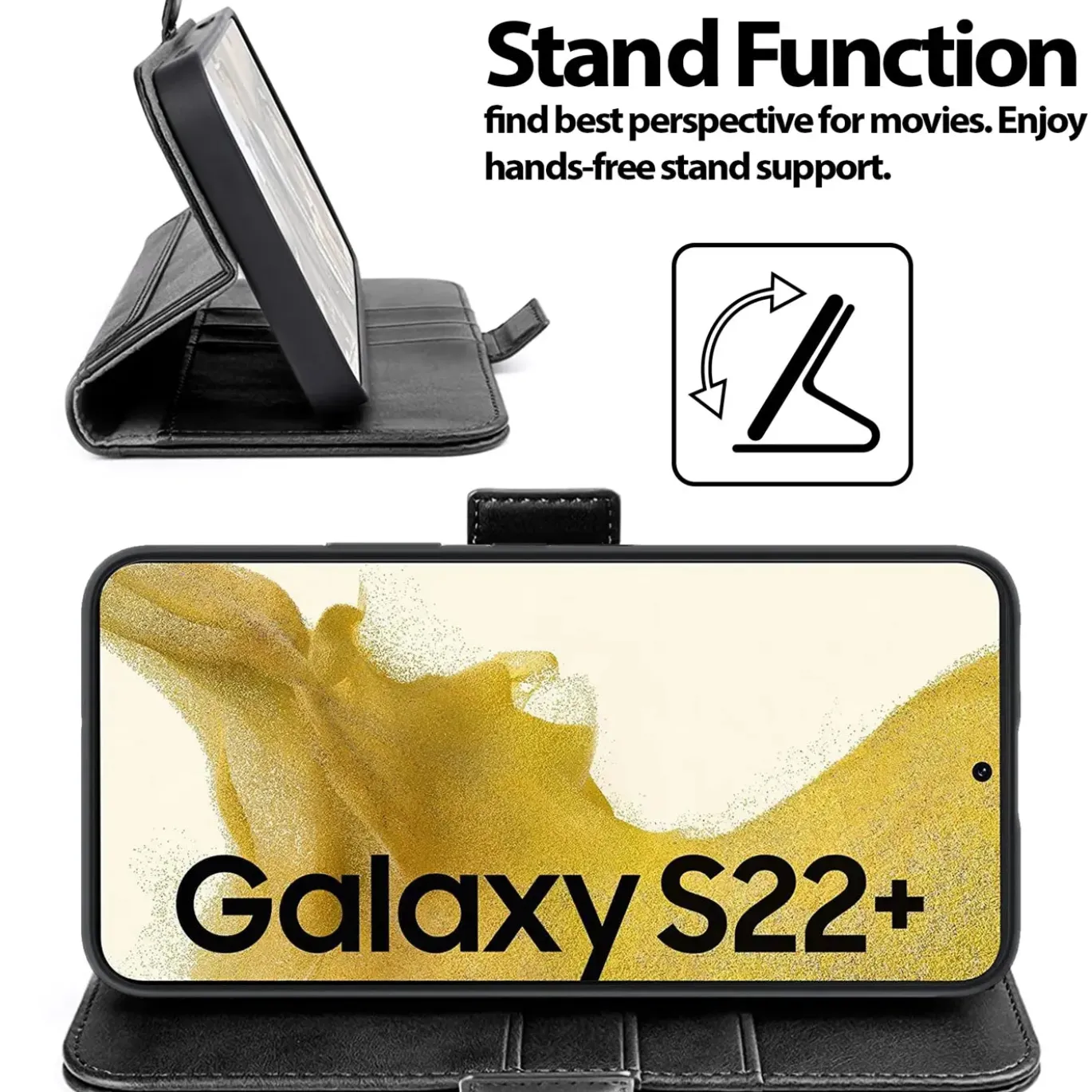 Samsung Galaxy S22 Plus - Robuste Klapphülle mit RFID Block
