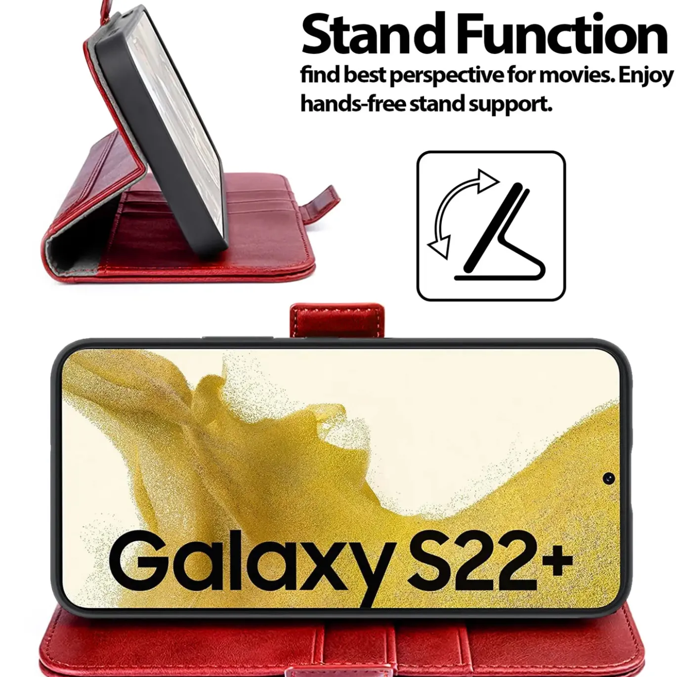 Samsung Galaxy S22 Plus - Robuste Klapphülle mit RFID Block