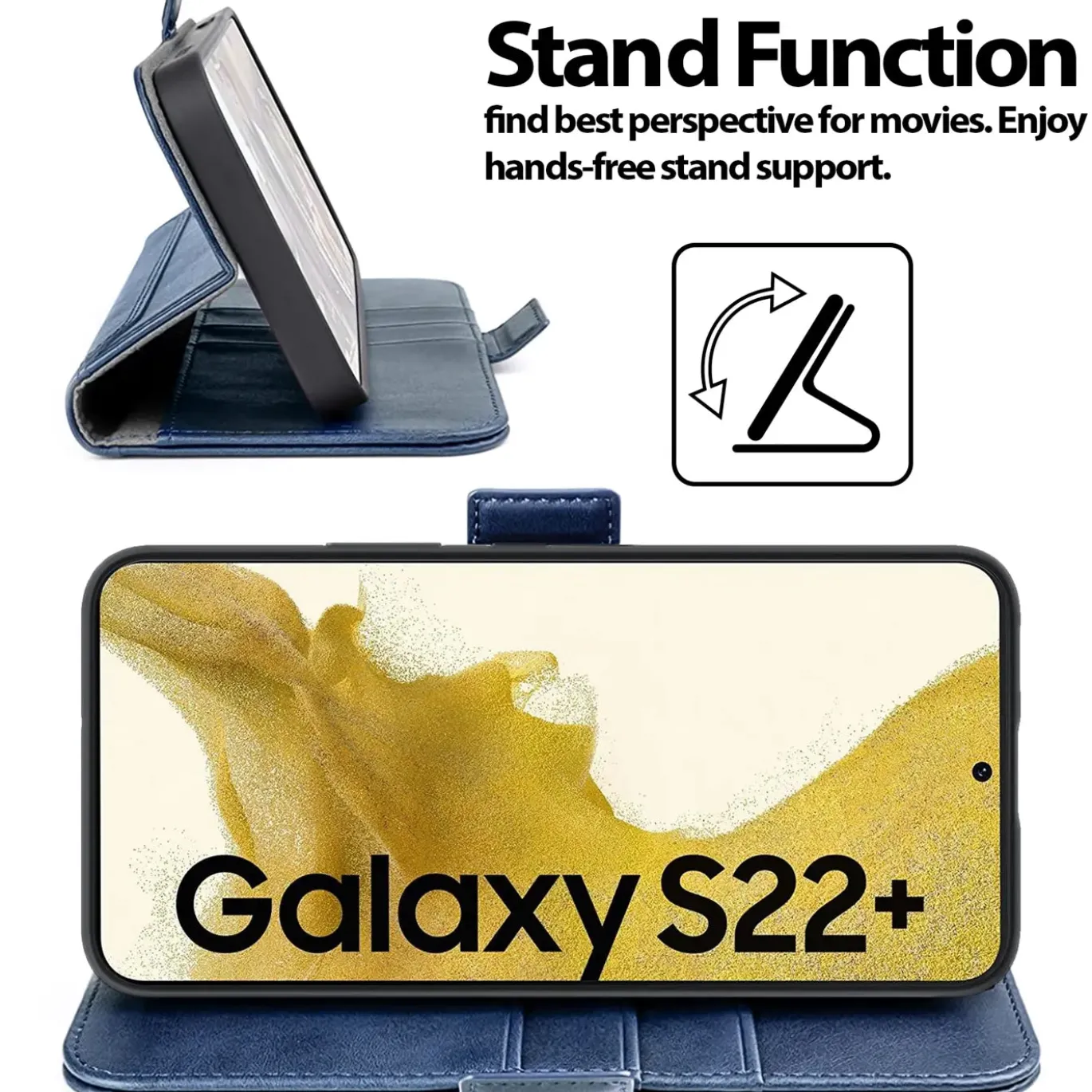 Samsung Galaxy S22 Plus - Robuste Klapphülle mit RFID Block