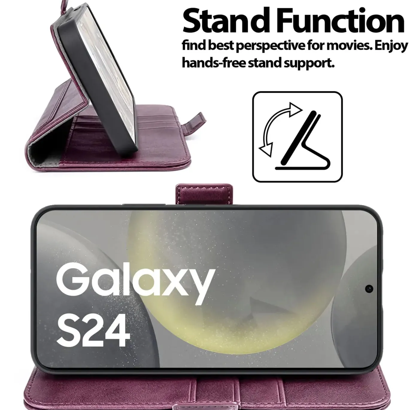 Samsung Galaxy S24 Plus - Robuste Klapphülle mit RFID Block