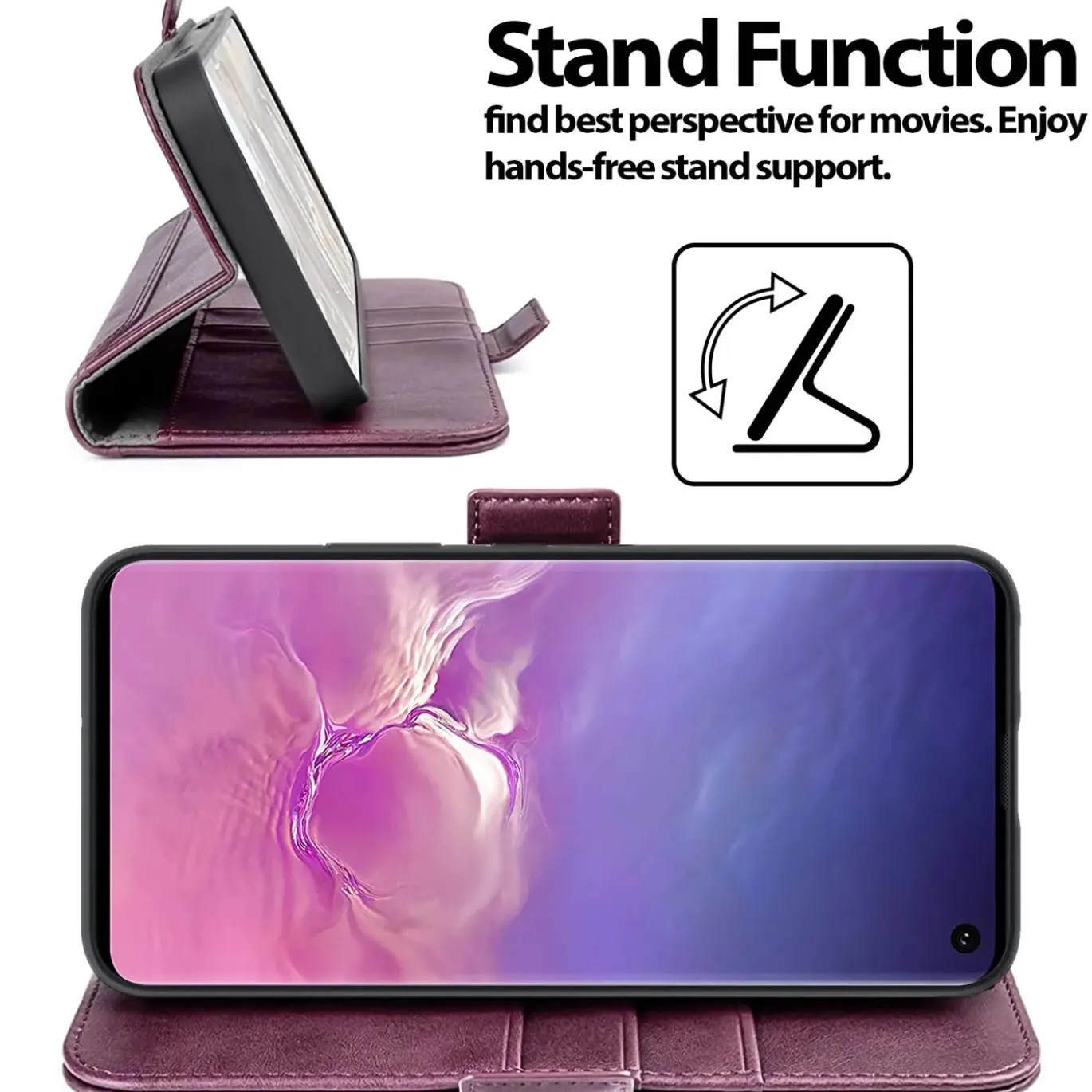 Samsung Galaxy S10 Plus - Robuste Klapphülle mit RFID Block