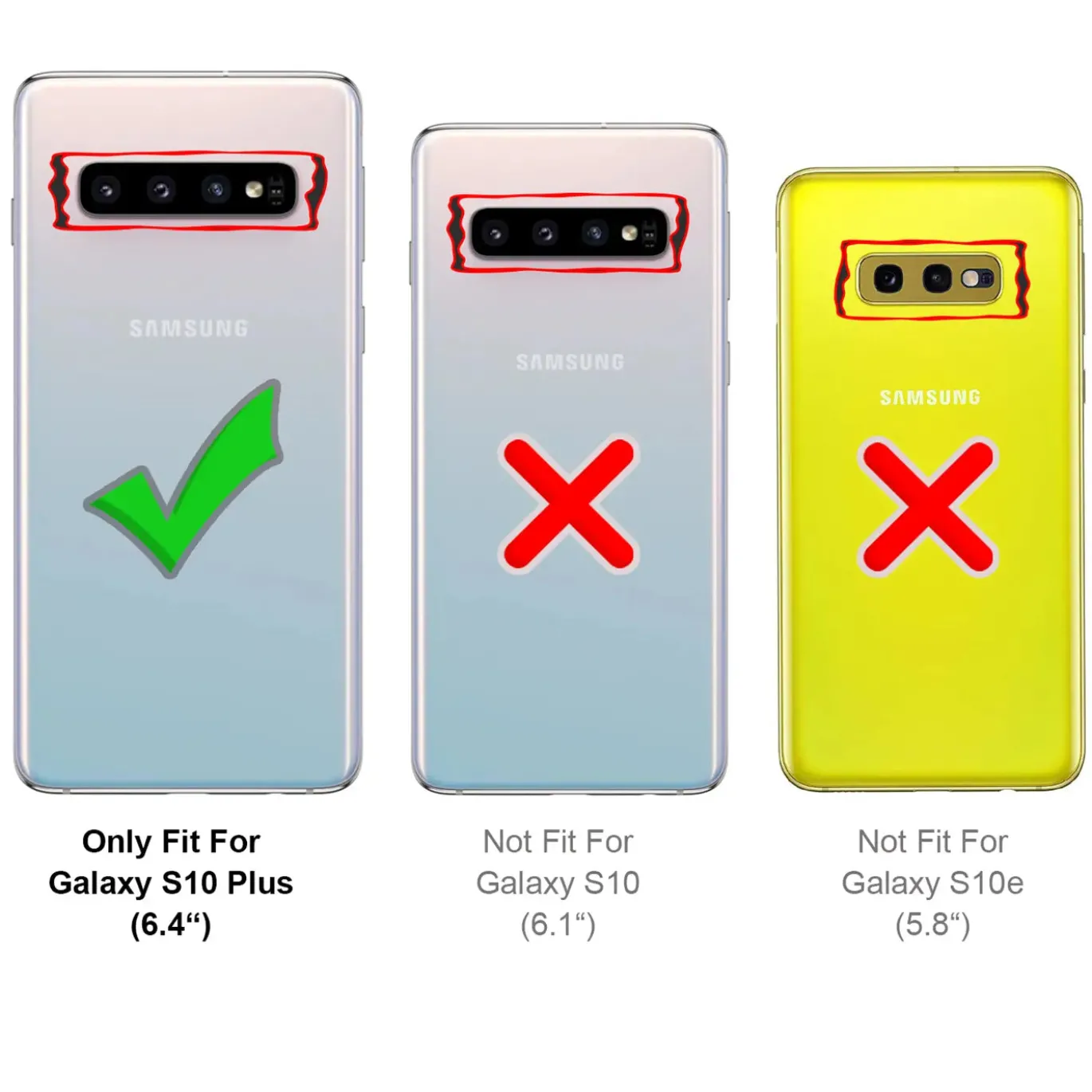 Samsung Galaxy S10 Plus - Robuste Klapphülle mit RFID Block