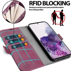 Samsung Galaxy S20 Plus - Robuste Klapphülle mit RFID Block