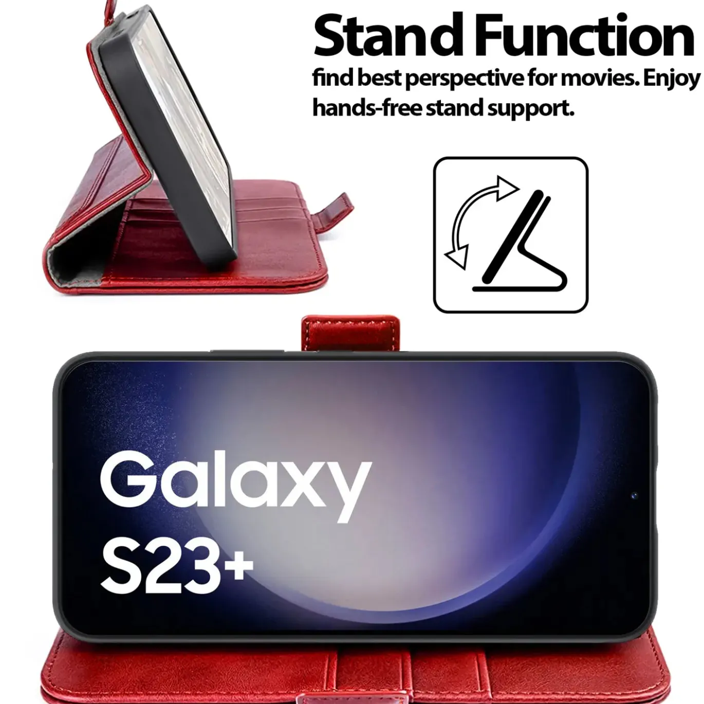 Samsung Galaxy S23 Plus - Robuste Klapphülle mit RFID Block
