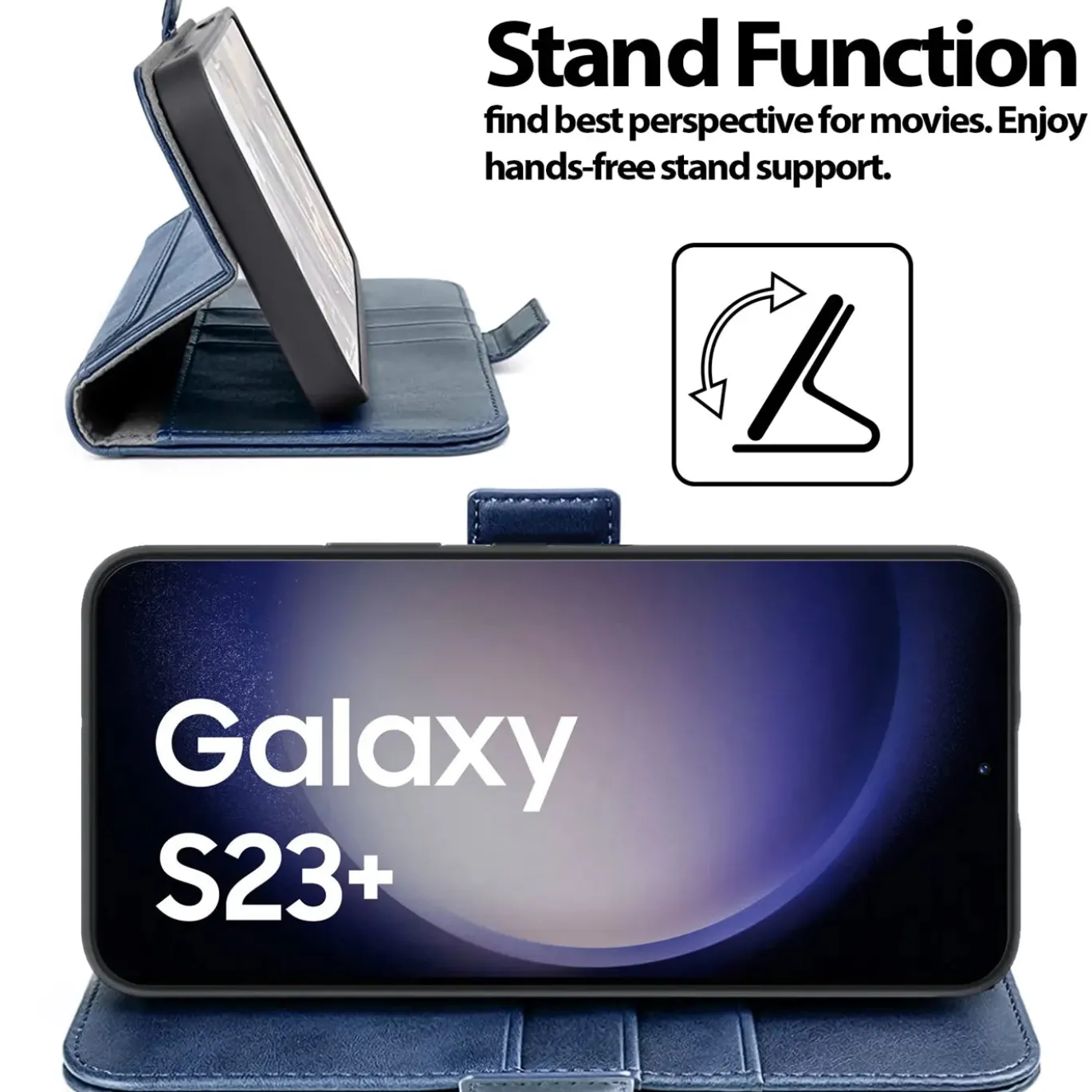 Samsung Galaxy S23 Plus - Robuste Klapphülle mit RFID Block