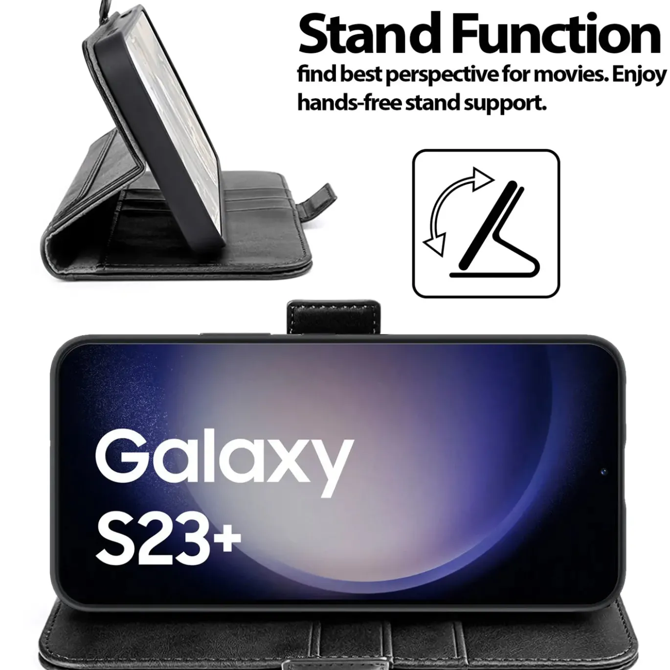 Samsung Galaxy S23 Plus - Robuste Klapphülle mit RFID Block