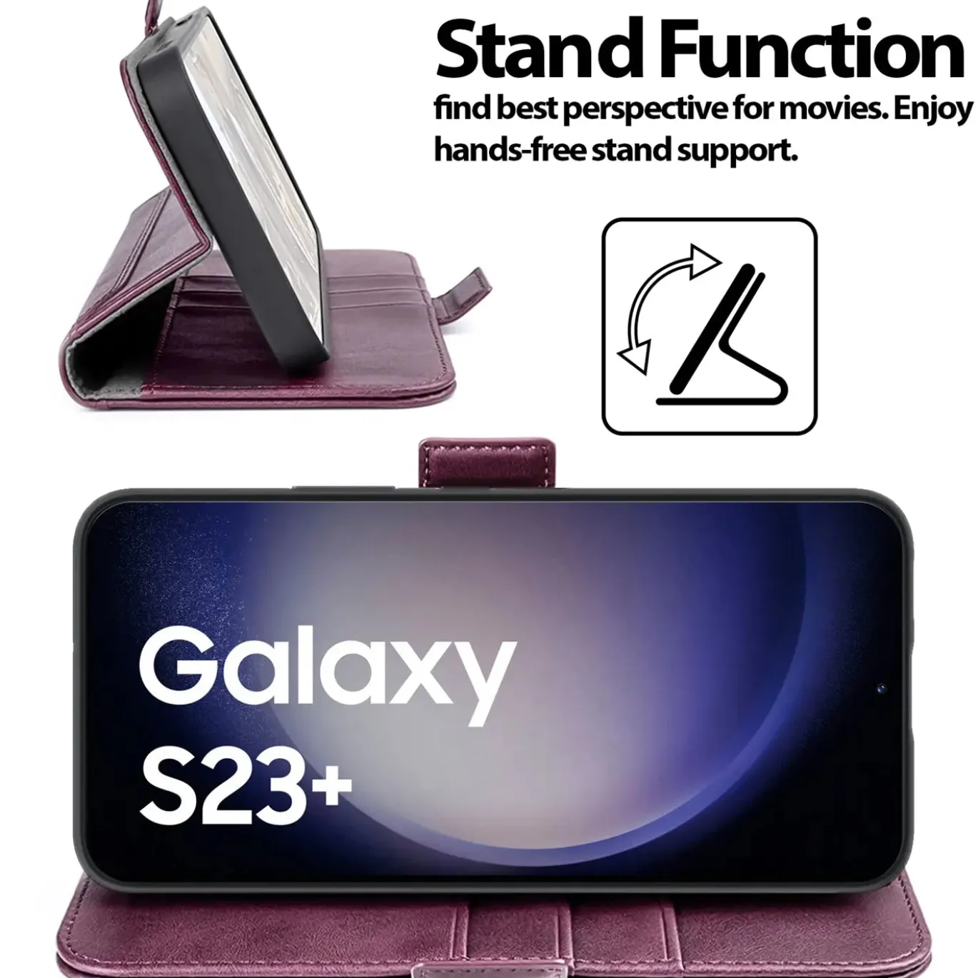 Samsung Galaxy S23 Plus - Robuste Klapphülle mit RFID Block