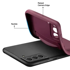 Samsung Galaxy S21 Plus - Silikonhülle mit Kartenfach & Kameraschutz