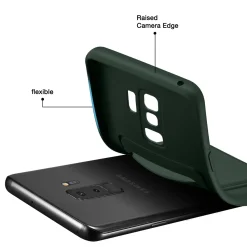 Samsung Galaxy S9 Plus - Silikonhülle mit Kartenfach & Kameraschutz