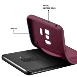 Samsung Galaxy S9 Plus - Silikonhülle mit Kartenfach & Kameraschutz
