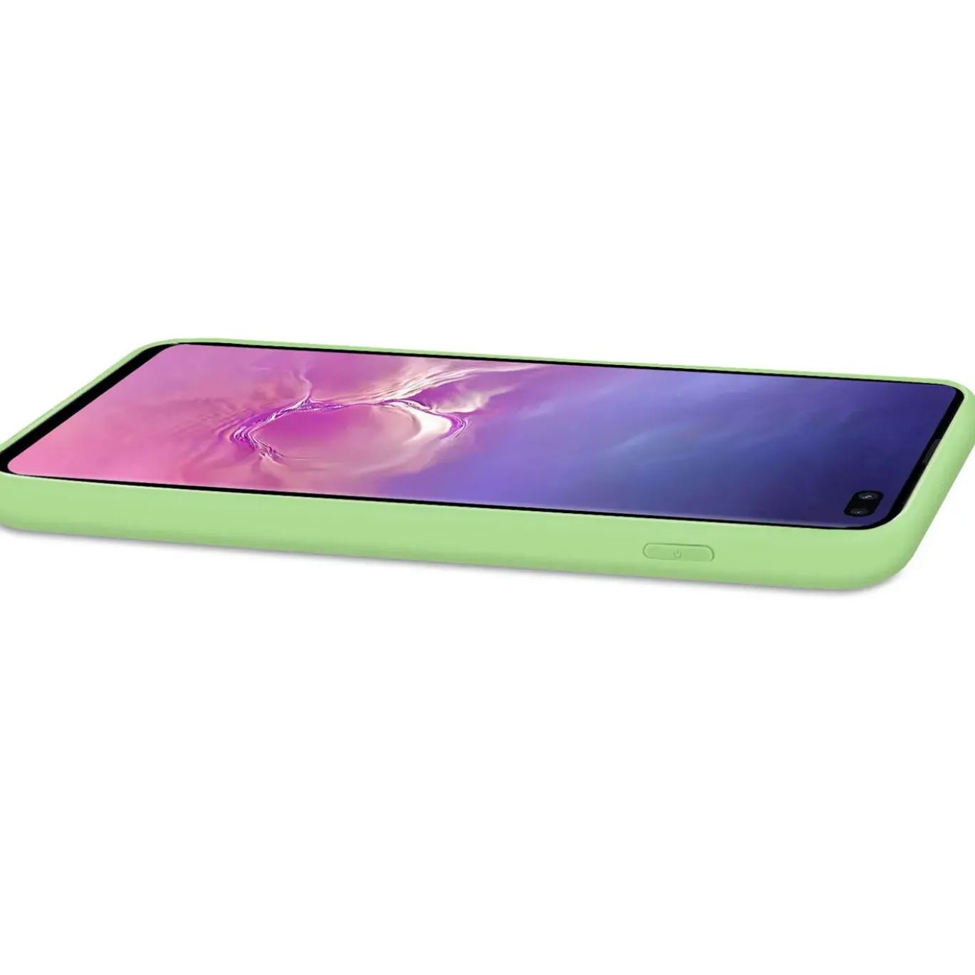 Samsung Galaxy S10 Plus - Silikon Case mit Mikrofaser-Innenseite