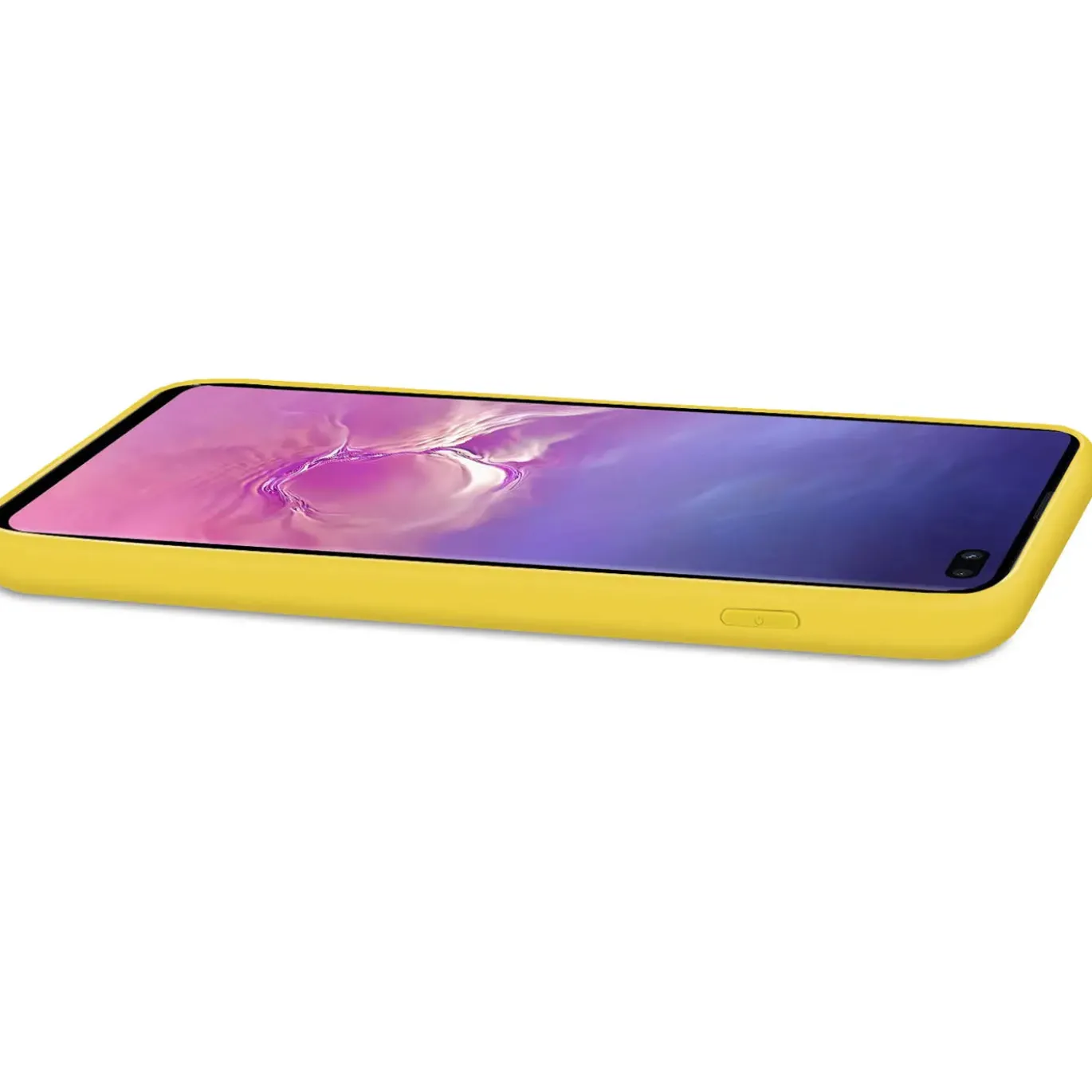 Samsung Galaxy S10 Plus - Silikon Case mit Mikrofaser-Innenseite