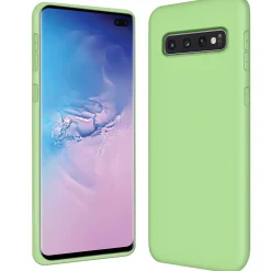 Samsung Galaxy S10 Plus - Silikon Case mit Mikrofaser-Innenseite