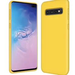 Samsung Galaxy S10 Plus - Silikon Case mit Mikrofaser-Innenseite