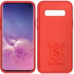 Samsung Galaxy S10 Plus - Silikon Case mit Mikrofaser-Innenseite