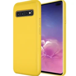 Samsung Galaxy S10 Plus - Silikon Case mit Mikrofaser-Innenseite