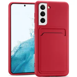Samsung Galaxy S23 Plus - Silikonhülle mit Kartenfach & Kameraschutz