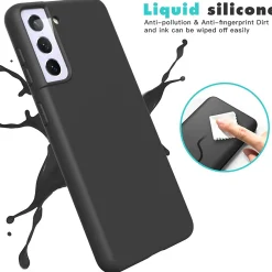 Samsung Galaxy S21 Plus - Silikon Case mit Mikrofaser-Innenseite