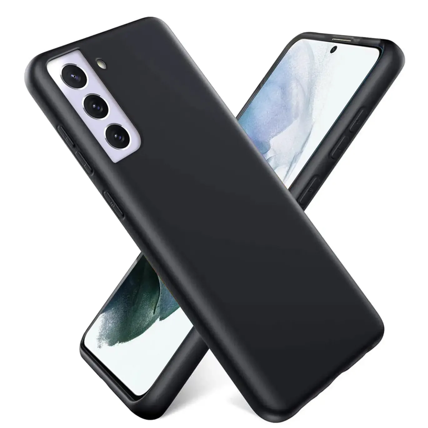 Samsung Galaxy S21 Plus - Silikon Case mit Mikrofaser-Innenseite