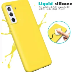 Samsung Galaxy S21 Plus - Silikon Case mit Mikrofaser-Innenseite