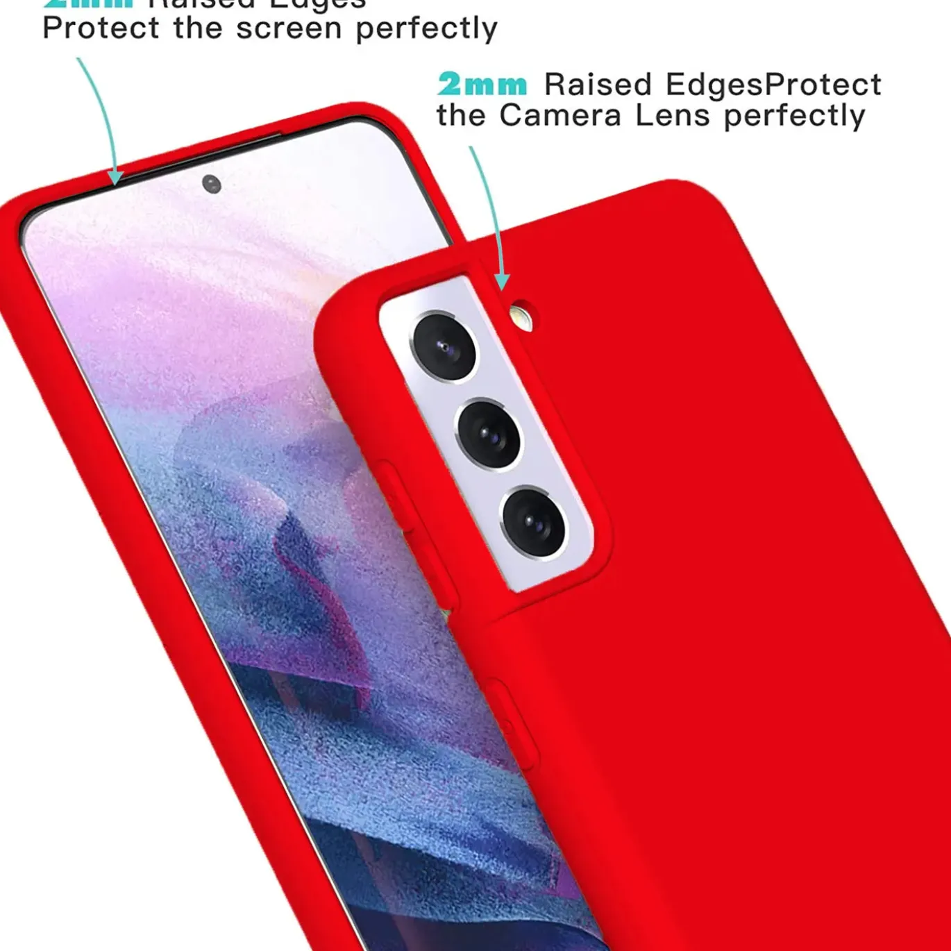 Samsung Galaxy S21 Plus - Silikon Case mit Mikrofaser-Innenseite