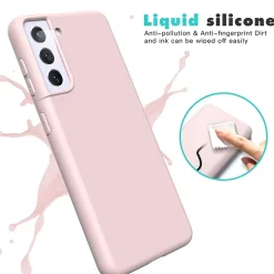 Samsung Galaxy S21 Plus - Silikon Case mit Mikrofaser-Innenseite