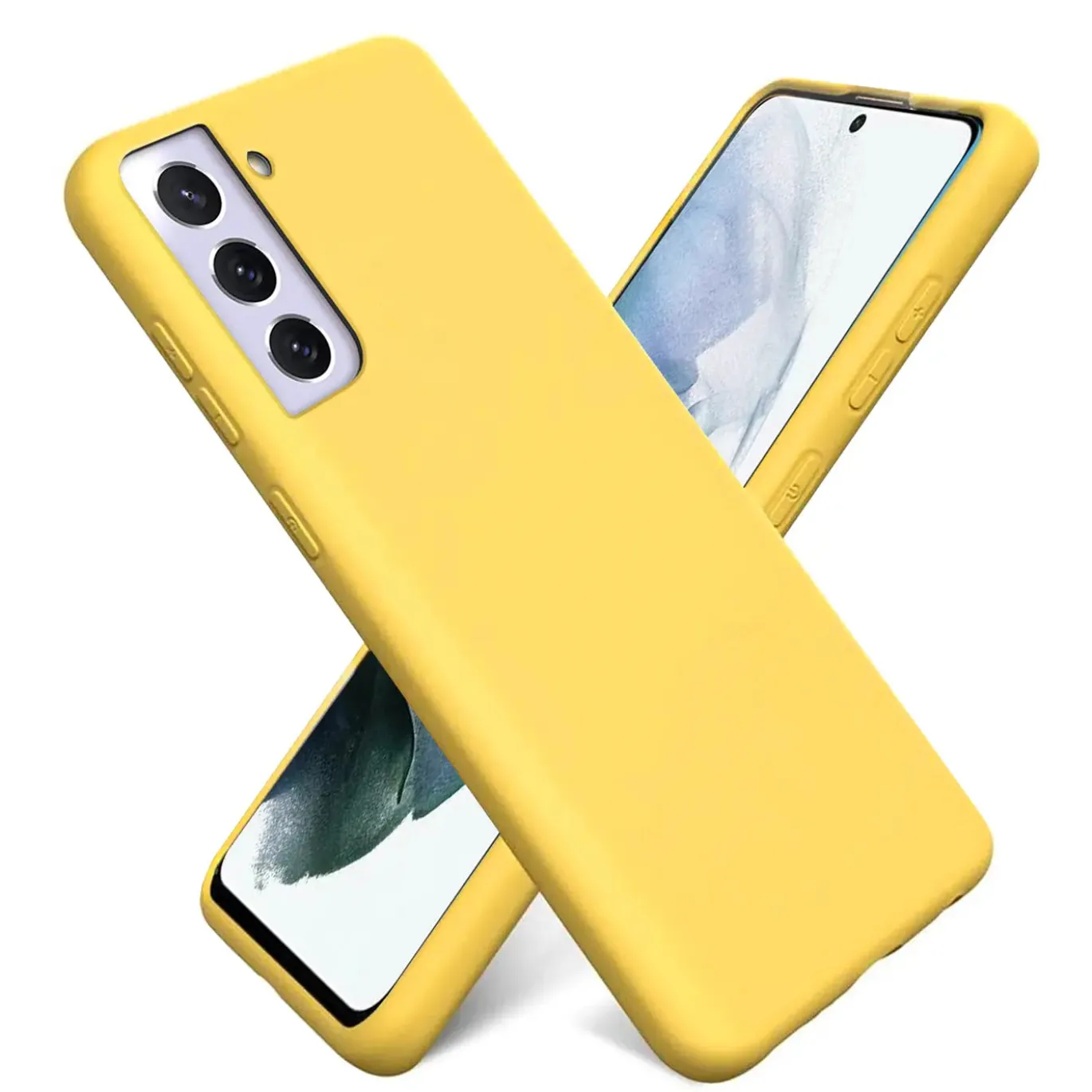 Samsung Galaxy S21 Plus - Silikon Case mit Mikrofaser-Innenseite